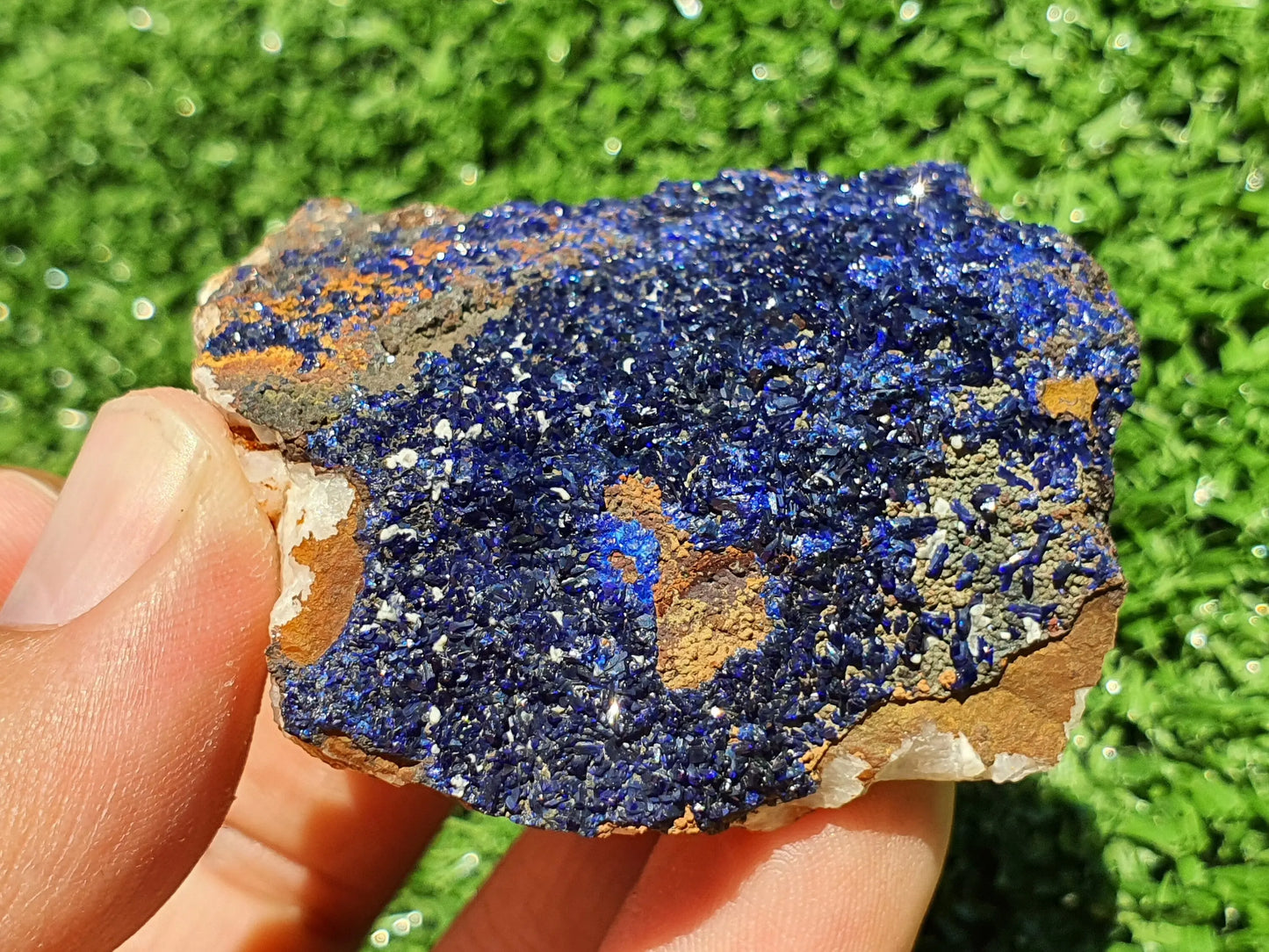 Azurite Over Malachite Stone of Transformation Green Lustrous Gemstone from Morocco Cluster Healing Crystal Manifestation Change - MeteoriteNwa.com