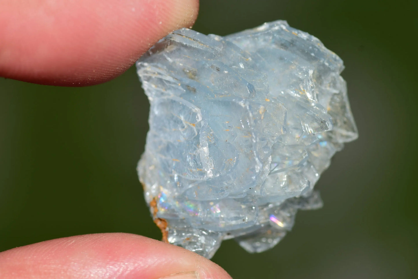Blue Barite Crystal Morocco Nador Sidi Lahcen Mine #BR002 - MeteoriteNwa.com