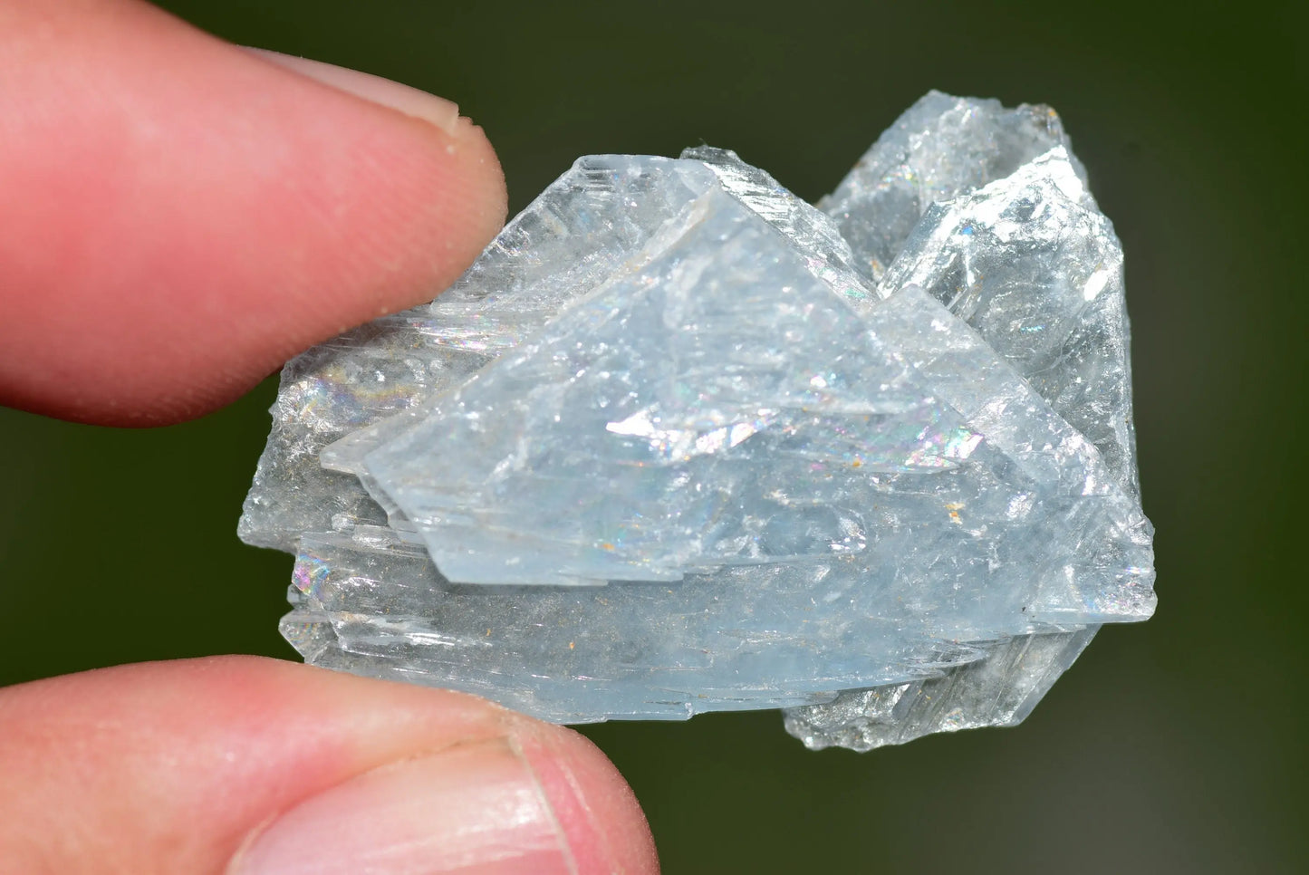 Blue Barite Crystal Morocco Nador Sidi Lahcen Mine #BR003 - MeteoriteNwa.com