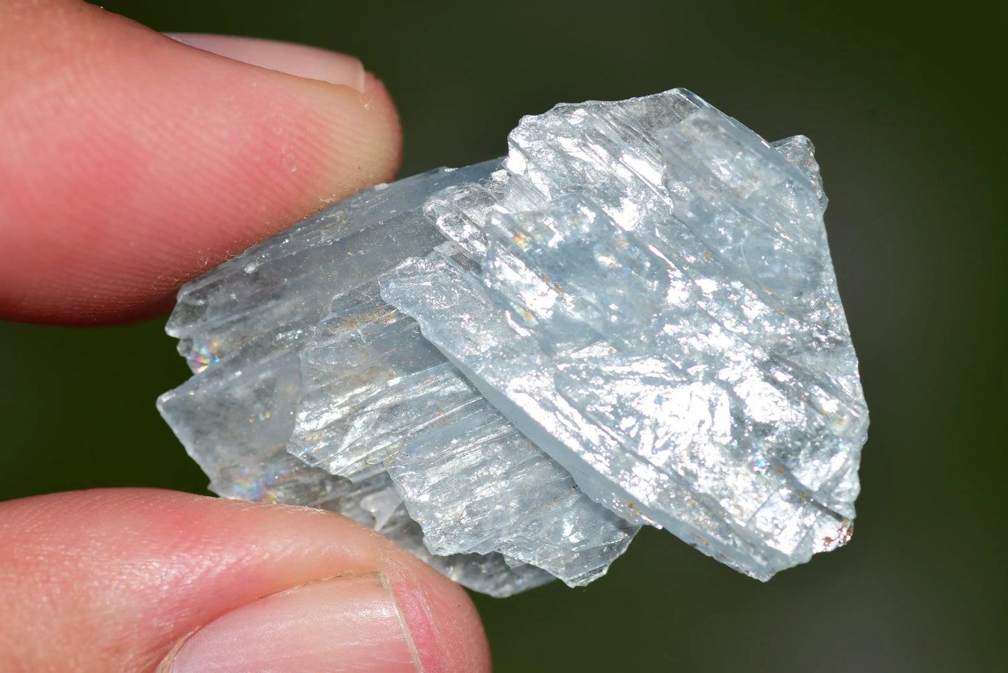 Blue Barite Crystal Morocco Nador Sidi Lahcen Mine #BR003 - MeteoriteNwa.com