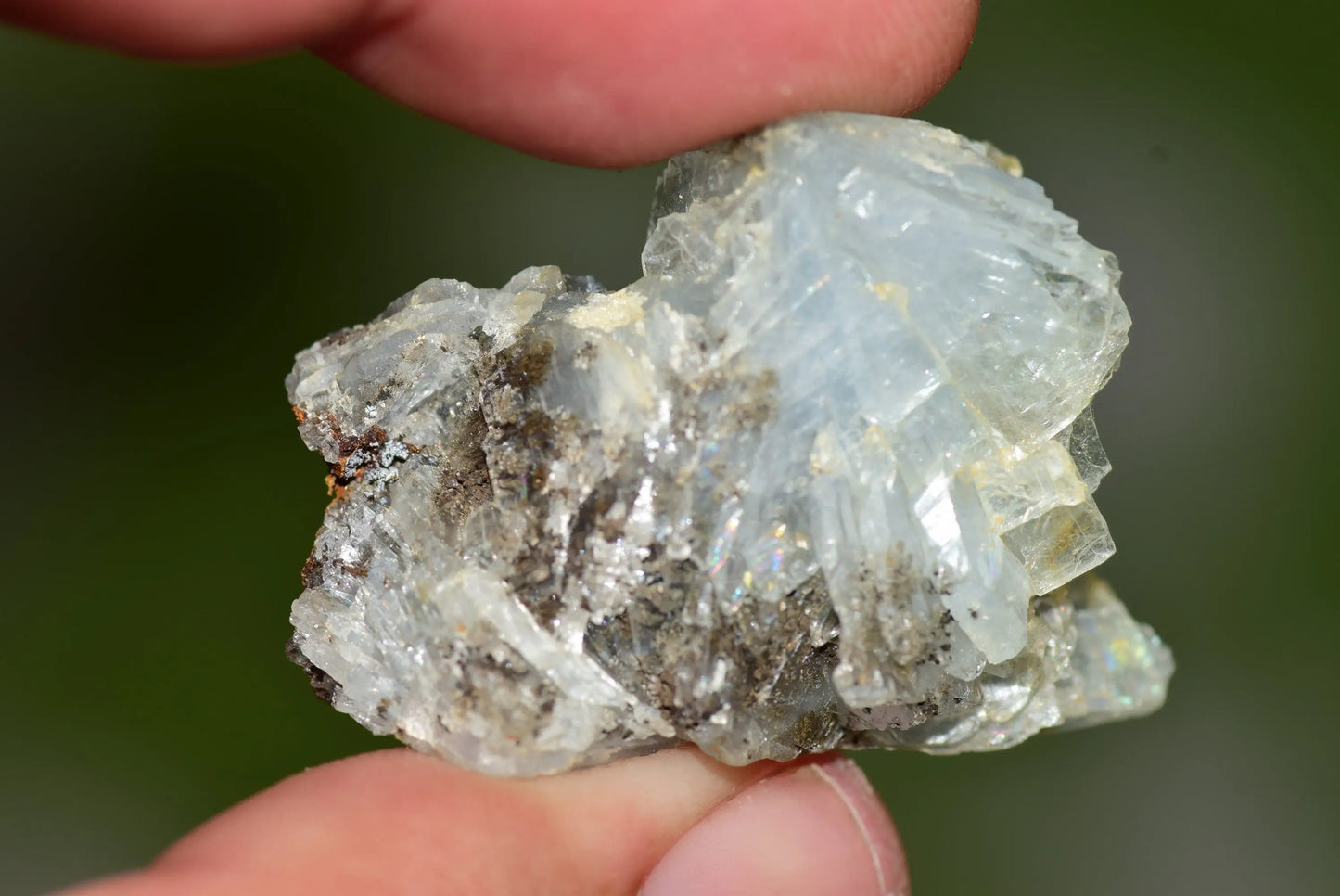 Blue Barite Crystal Morocco Nador Sidi Lahcen Mine #BR004 - MeteoriteNwa.com