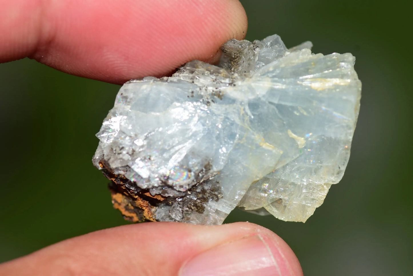 Blue Barite Crystal Morocco Nador Sidi Lahcen Mine #BR004 - MeteoriteNwa.com