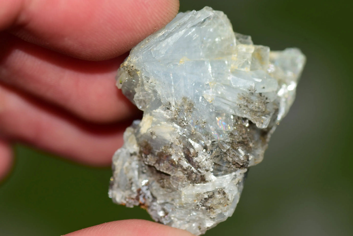 Blue Barite Crystal Morocco Nador Sidi Lahcen Mine #BR004 - MeteoriteNwa.com