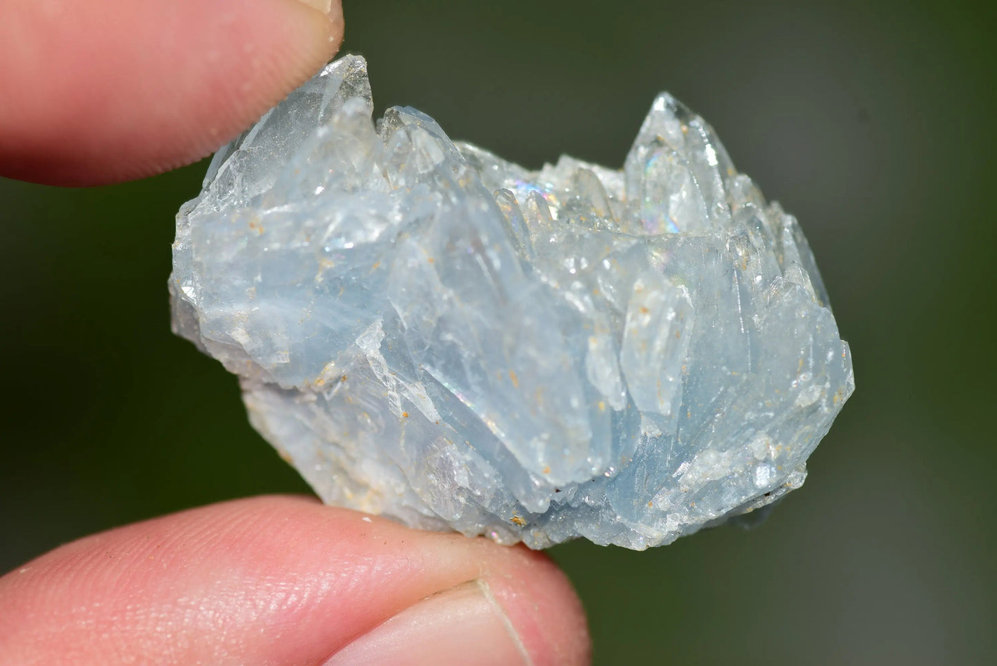 Blue Barite Crystal Morocco Nador Sidi Lahcen Mine #BR006 - MeteoriteNwa.com
