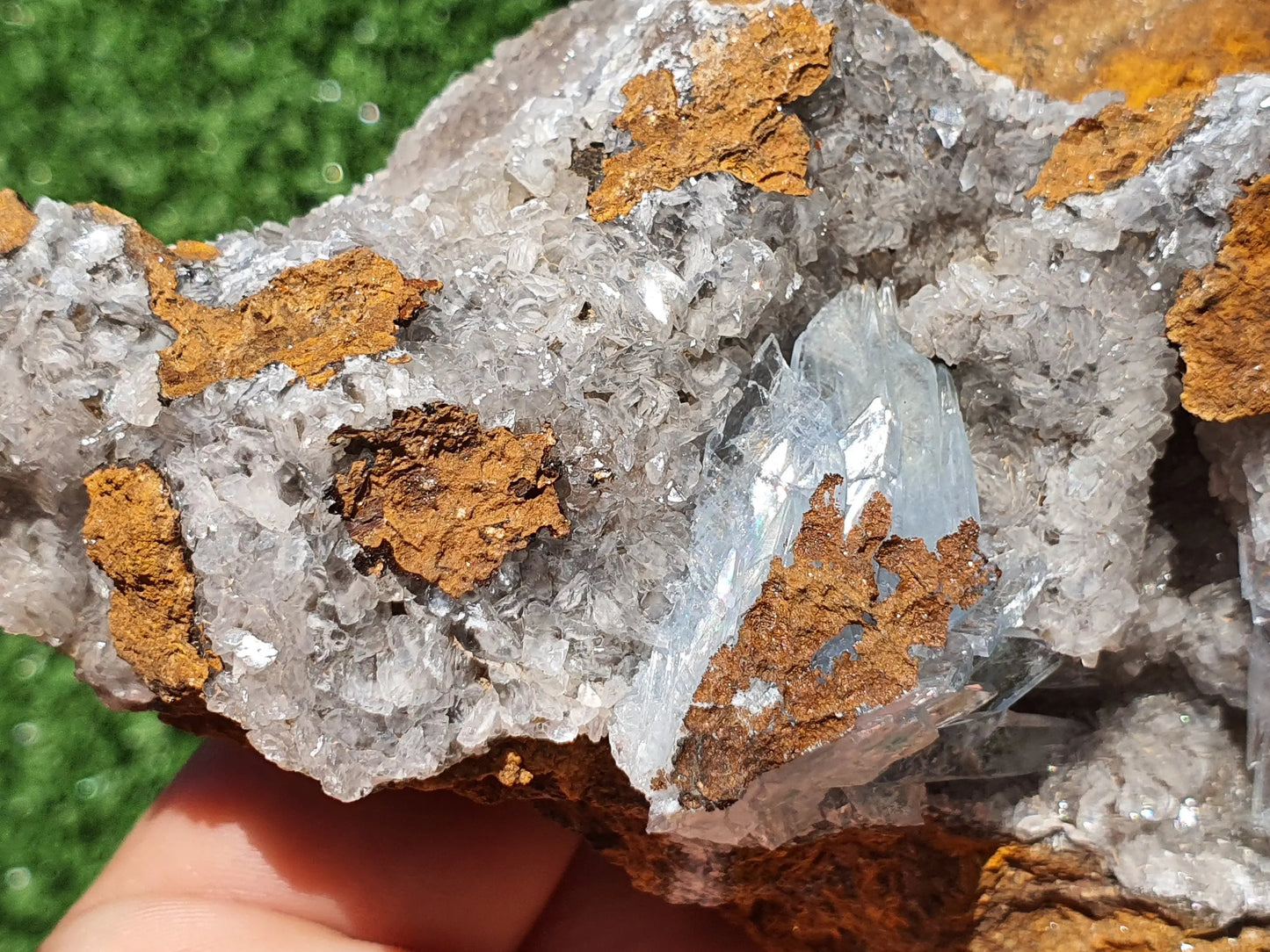 Blue Barite Crystal Morocco Nador Sidi Lahcen Mine #BR010 - MeteoriteNwa.com