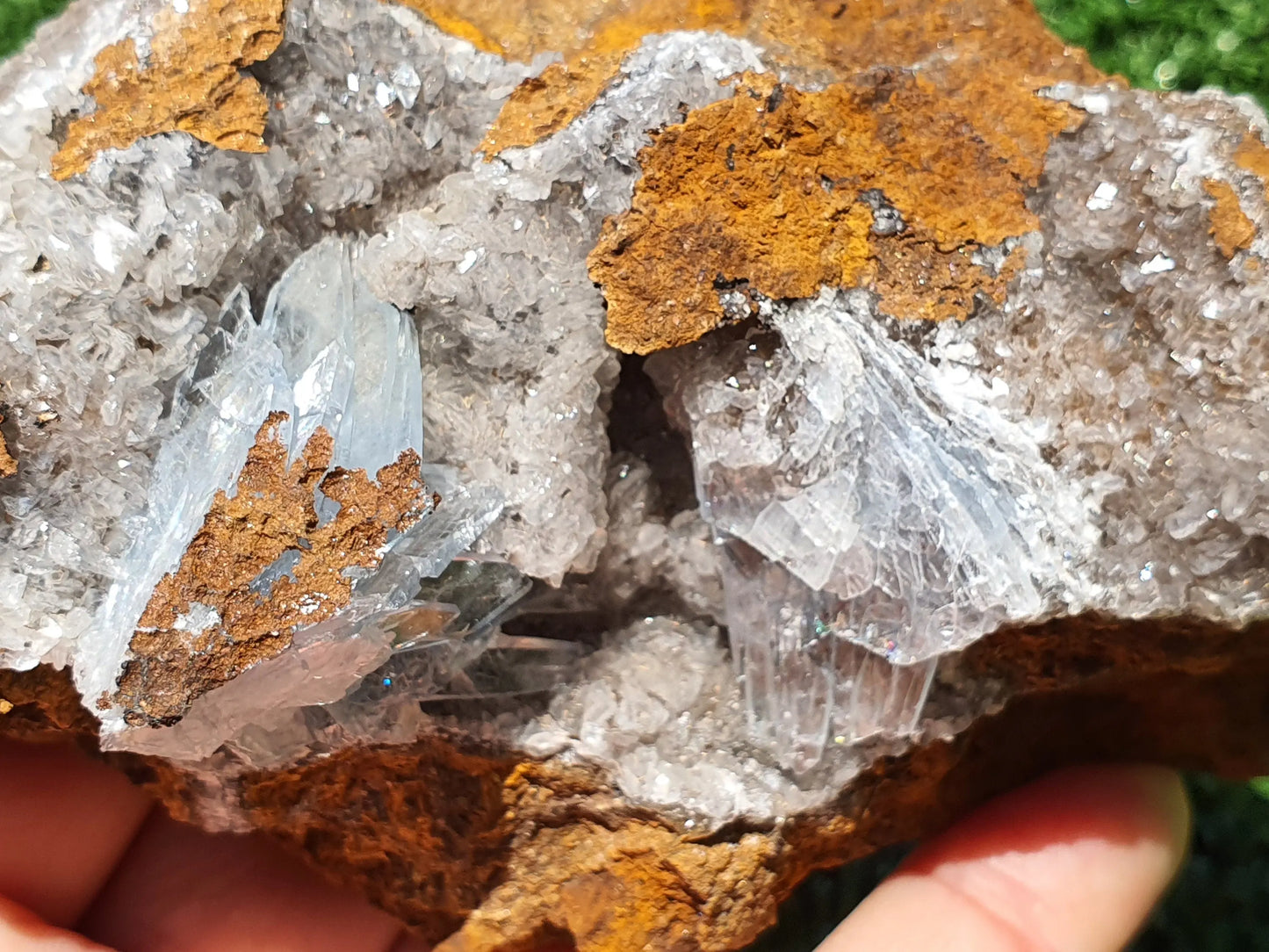 Blue Barite Crystal Morocco Nador Sidi Lahcen Mine #BR010 - MeteoriteNwa.com