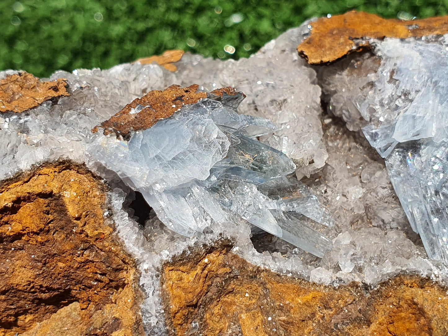 Blue Barite Crystal Morocco Nador Sidi Lahcen Mine #BR010 - MeteoriteNwa.com