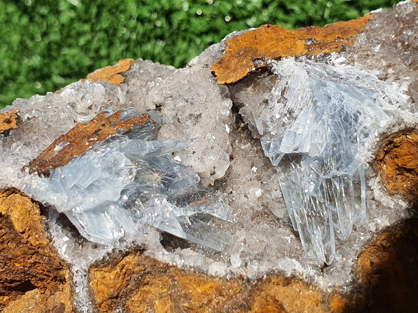 Blue Barite Crystal Morocco Nador Sidi Lahcen Mine #BR010 - MeteoriteNwa.com