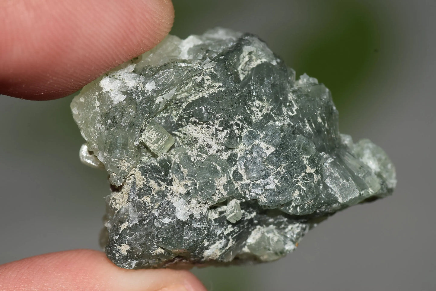 Green PREHNITE Crystals Cluster on Matrix Rock Morocco Raw - MeteoriteNwa.com