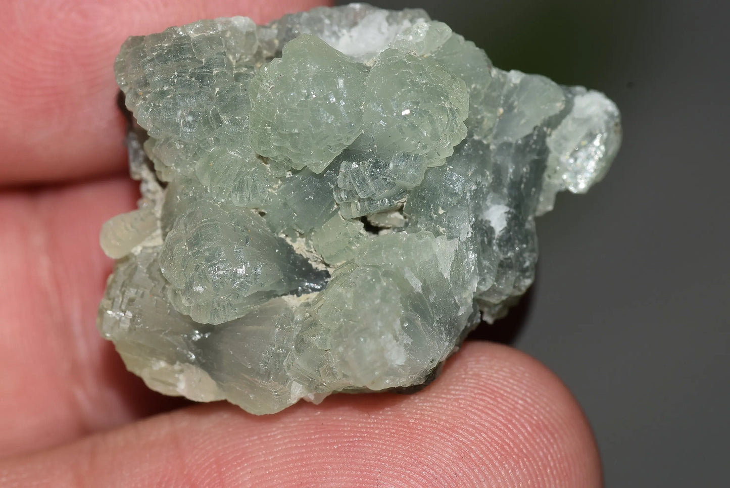 Green PREHNITE Crystals Cluster on Matrix Rock Morocco Raw - MeteoriteNwa.com