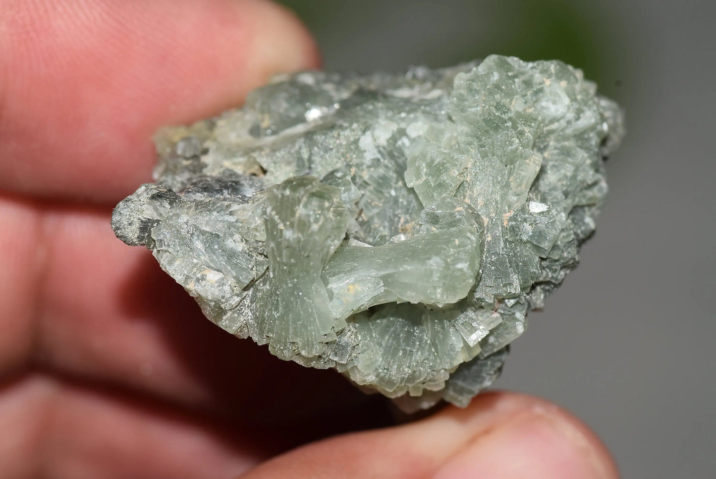 Green Prehnite Crystals Cluster on Matrix Rock Morocco Raw - MeteoriteNwa.com