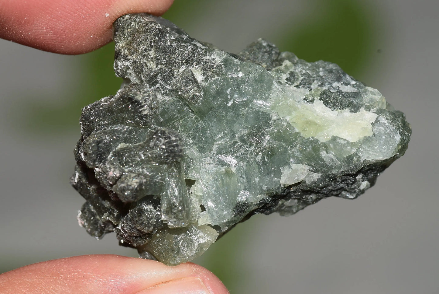 Green Prehnite Crystals Cluster on Matrix Rock Morocco Raw - MeteoriteNwa.com