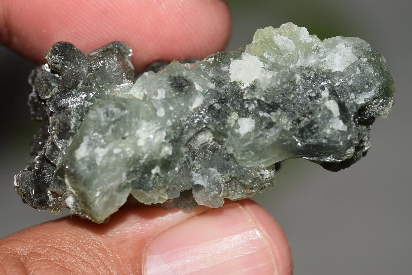 Green Prehnite Crystals Cluster on Matrix Rock Morocco Raw - MeteoriteNwa.com