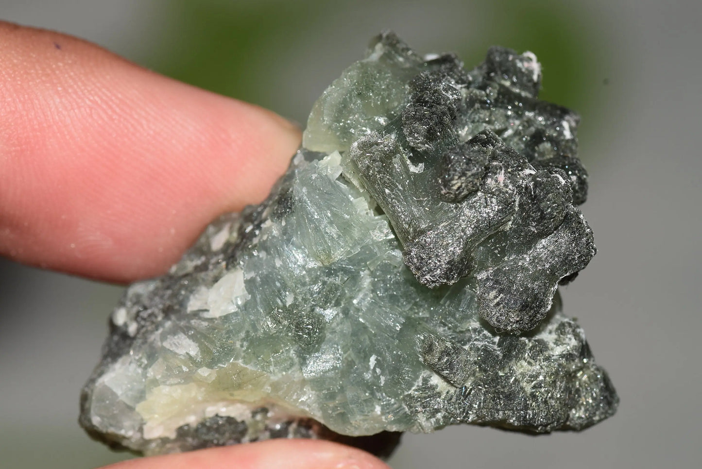 Green Prehnite Crystals Cluster on Matrix Rock Morocco Raw - MeteoriteNwa.com