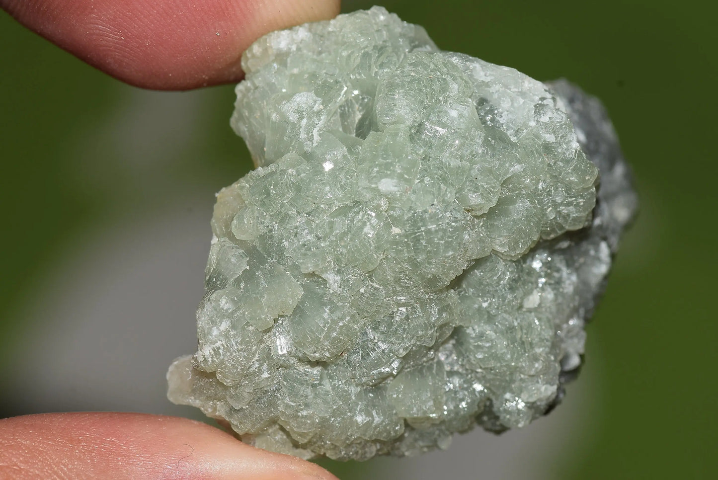 Green Prehnite Crystals Cluster on Matrix Rock Morocco Raw - MeteoriteNwa.com