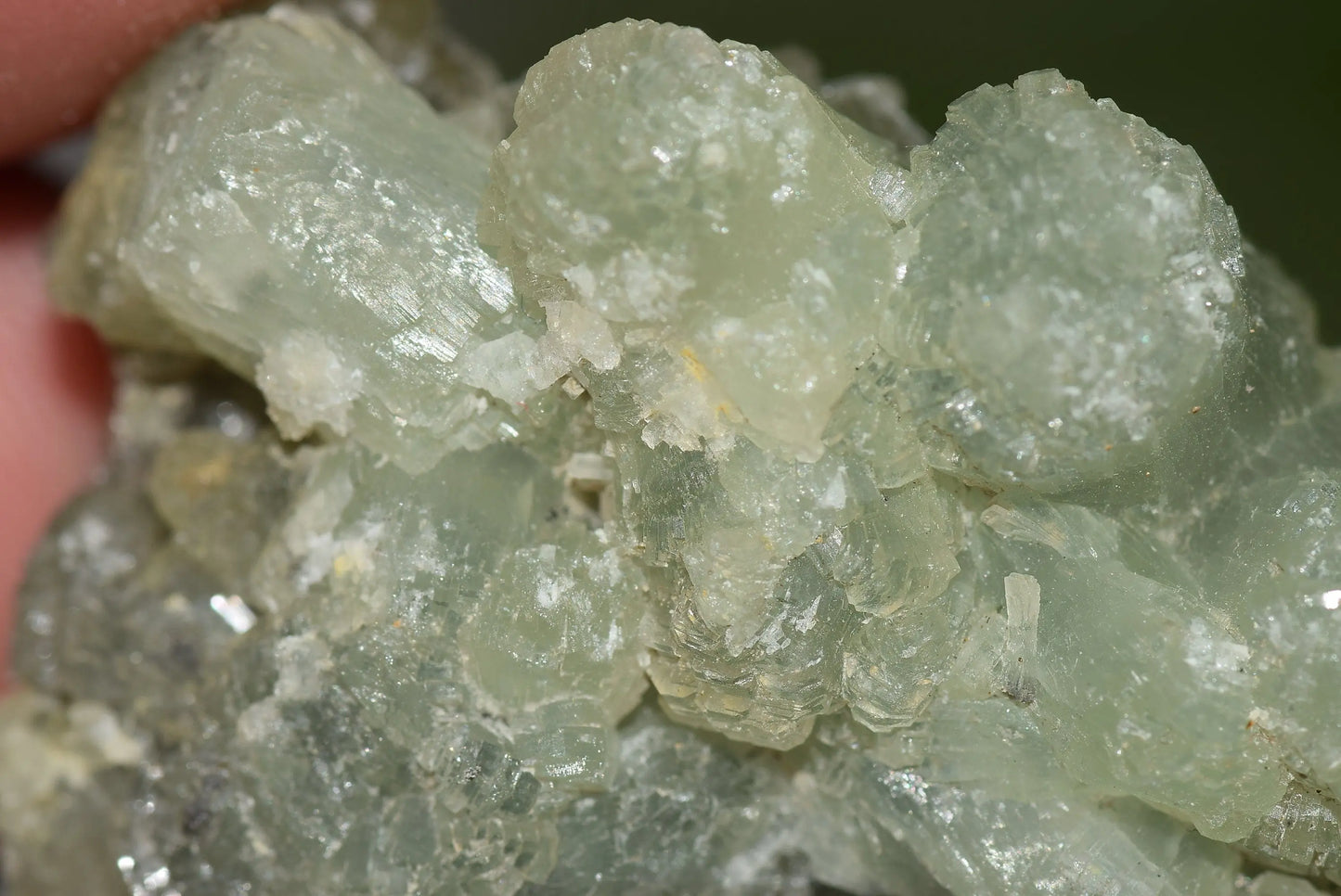 Green Prehnite Crystals Cluster on Matrix Rock Morocco Raw - MeteoriteNwa.com