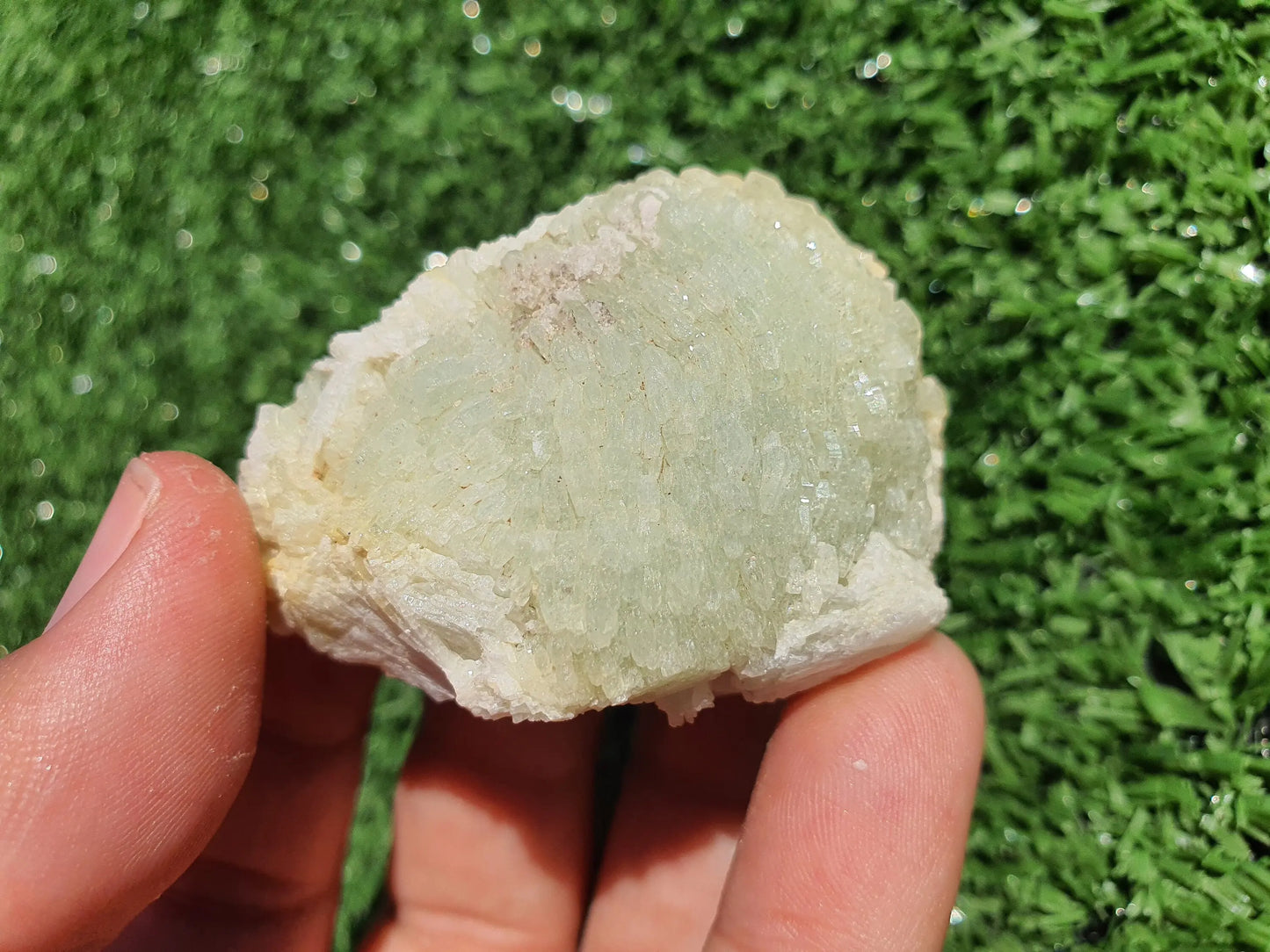 Prehnite crystals with Quartz Imilchil Morocco - MeteoriteNwa.com