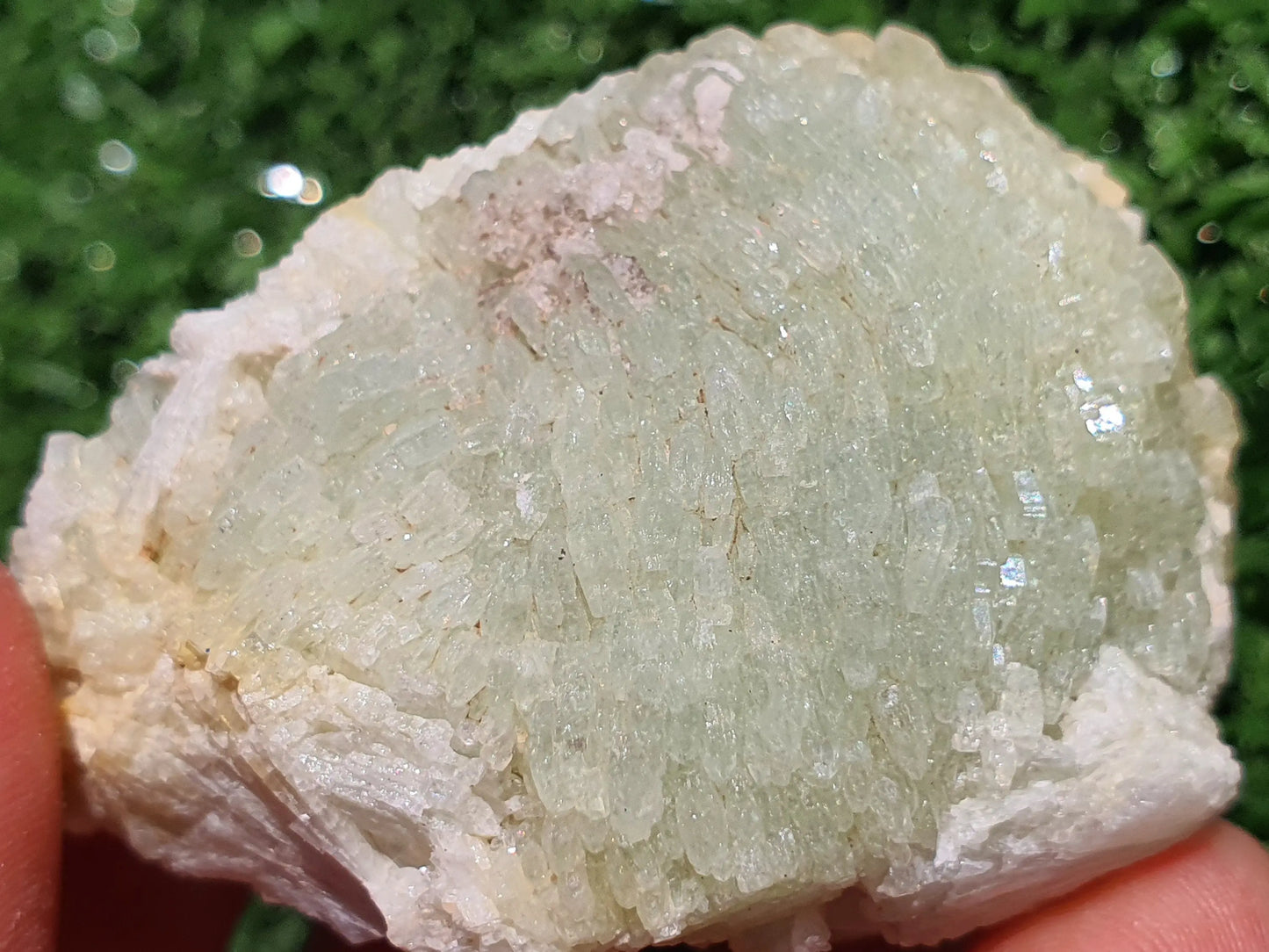 Prehnite crystals with Quartz Imilchil Morocco - MeteoriteNwa.com