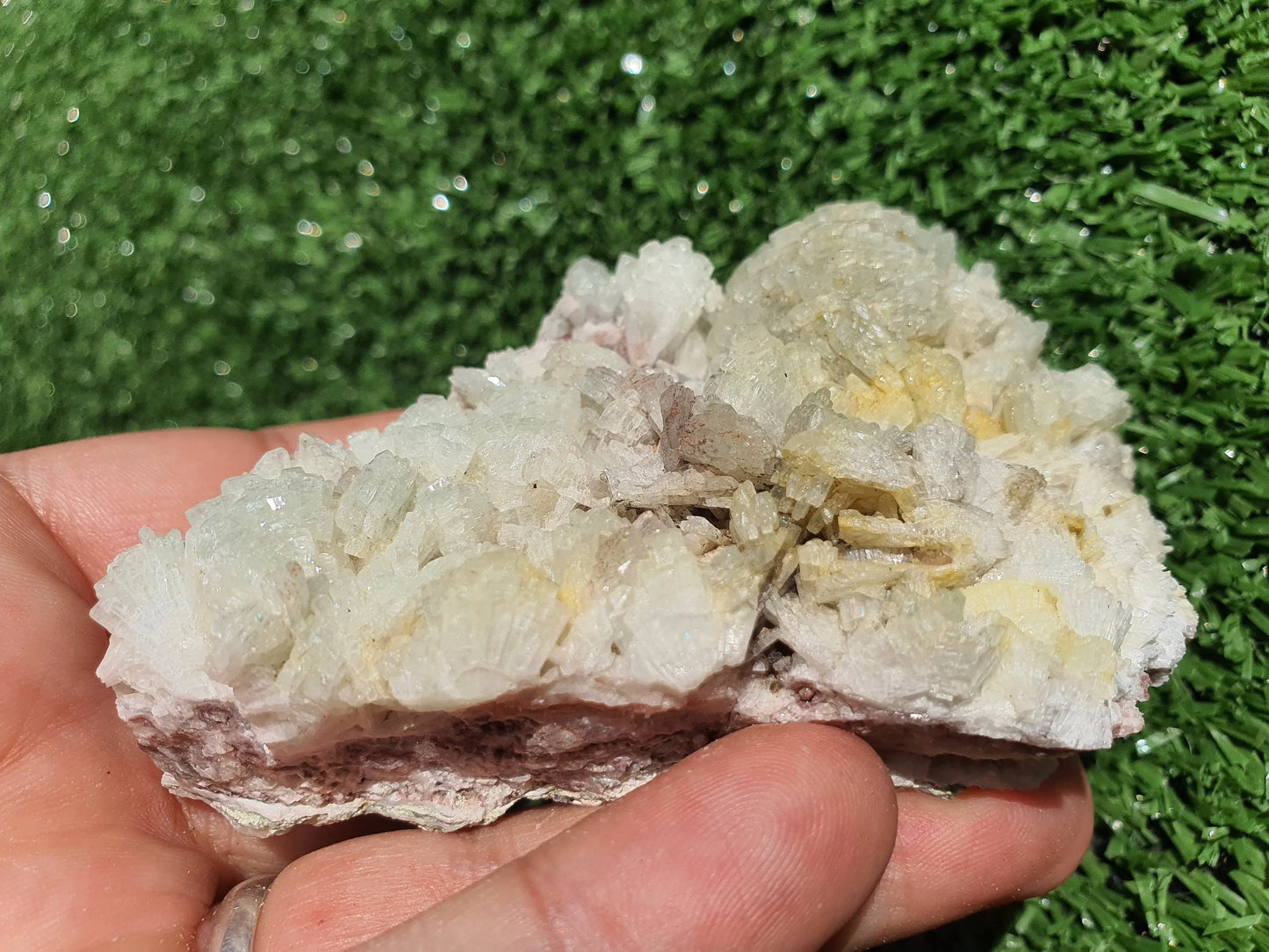 Prehnite crystals with Quartz Imilchil Morocco - MeteoriteNwa.com