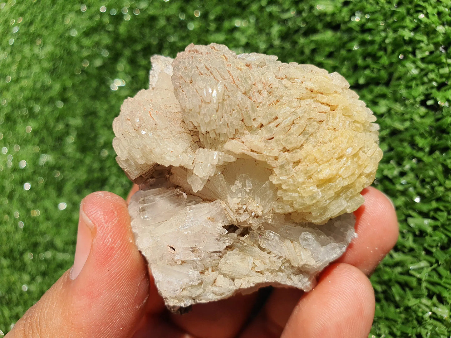 Prehnite crystals with Quartz Imilchil Morocco - MeteoriteNwa.com