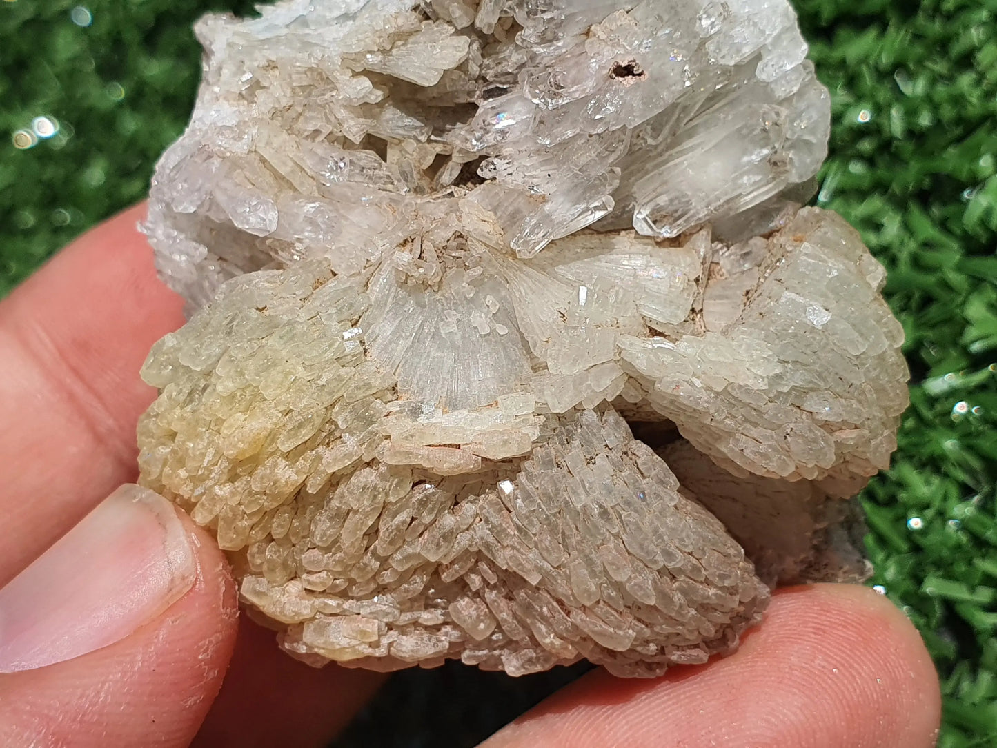 Prehnite crystals with Quartz Imilchil Morocco - MeteoriteNwa.com