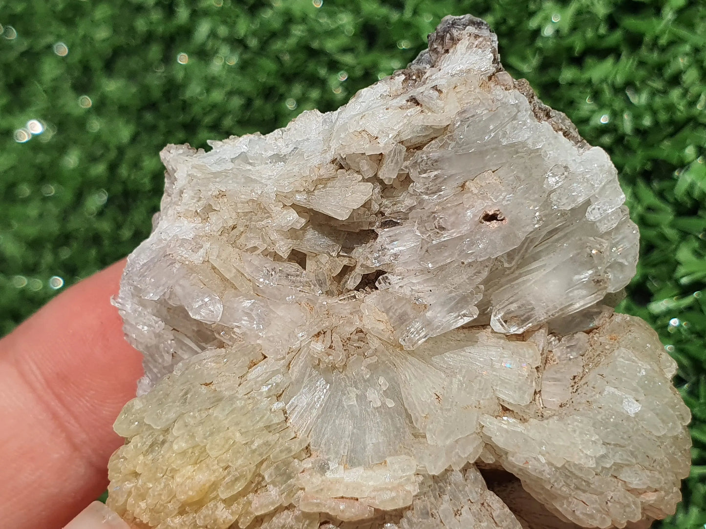 Prehnite crystals with Quartz Imilchil Morocco - MeteoriteNwa.com