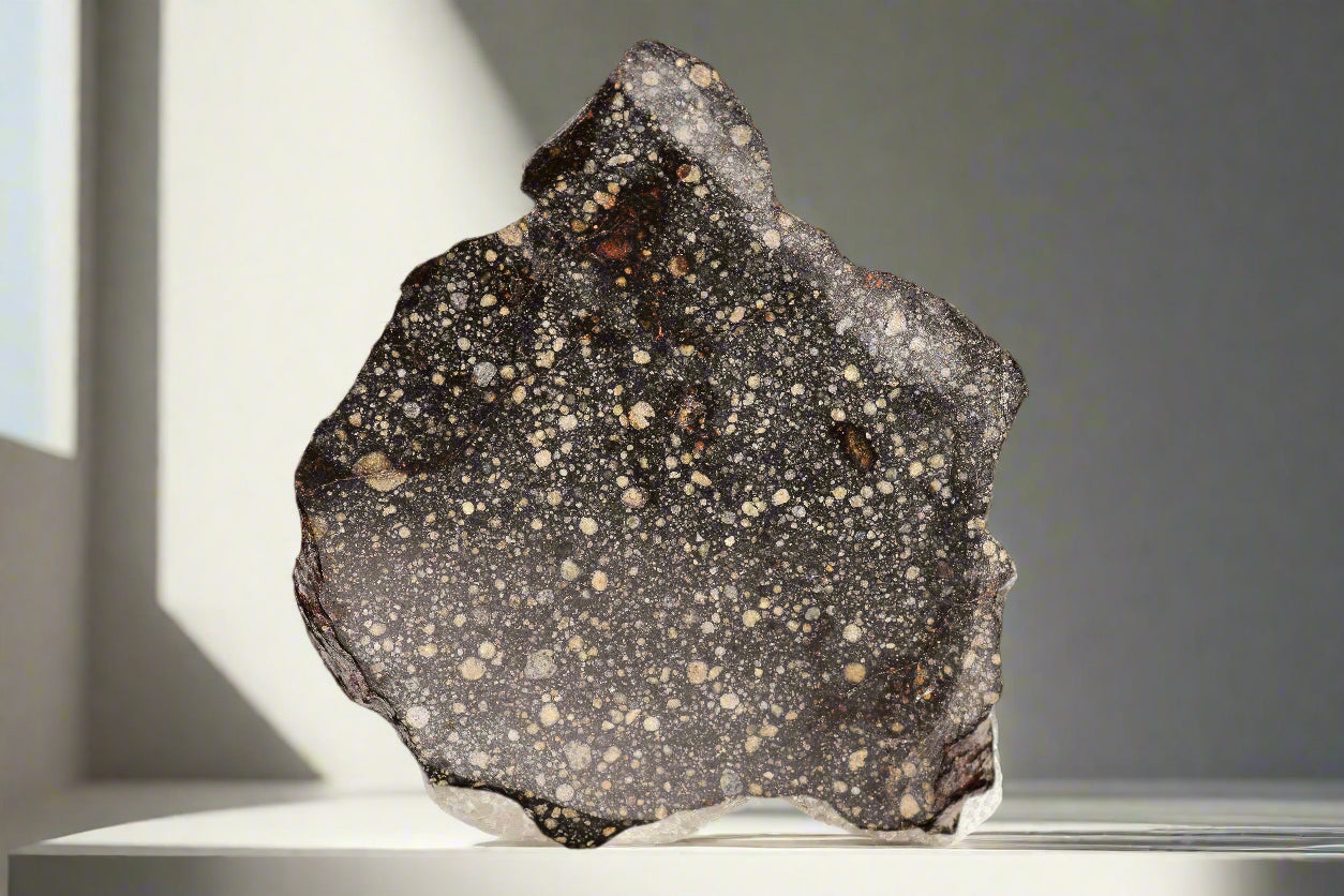 RUMURUTI Meteorite Chondrite NWA 12858 R3 19.3 G SLICE MeteoriteNwa.com