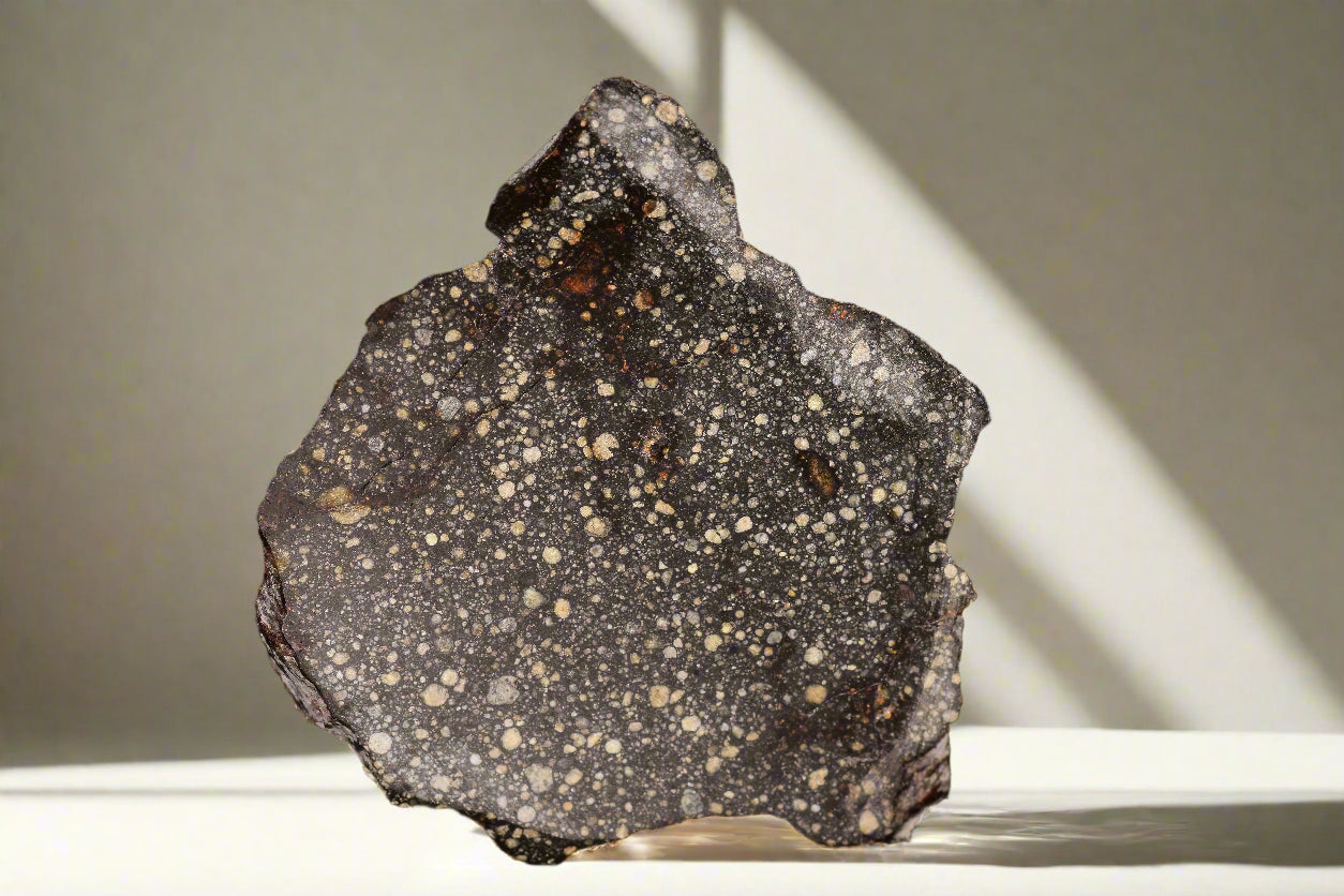 RUMURUTI Meteorite Chondrite NWA 12858 R3 19.3 G SLICE MeteoriteNwa.com