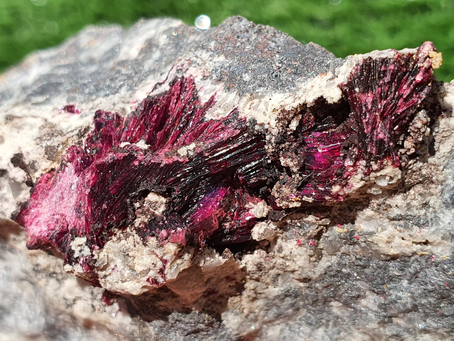 Stunning Piece of Pink Erythrite Crystal Cluster, Pink Erythrite Crystal - MeteoriteNwa.com