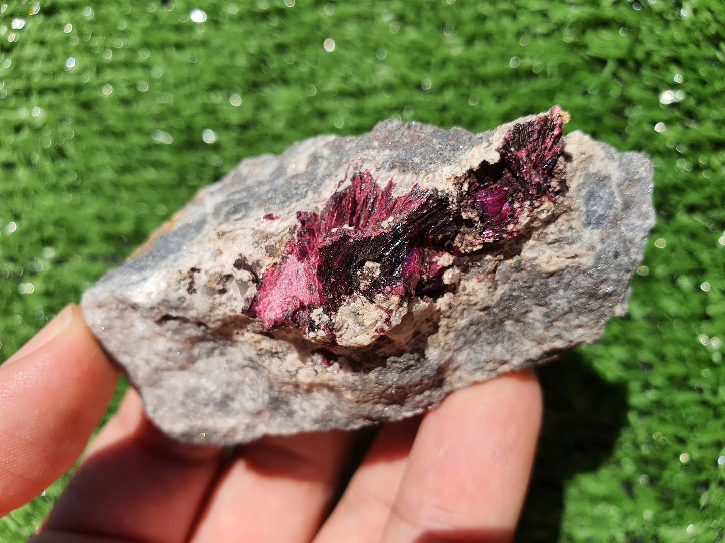 Stunning Piece of Pink Erythrite Crystal Cluster, Pink Erythrite Crystal - MeteoriteNwa.com