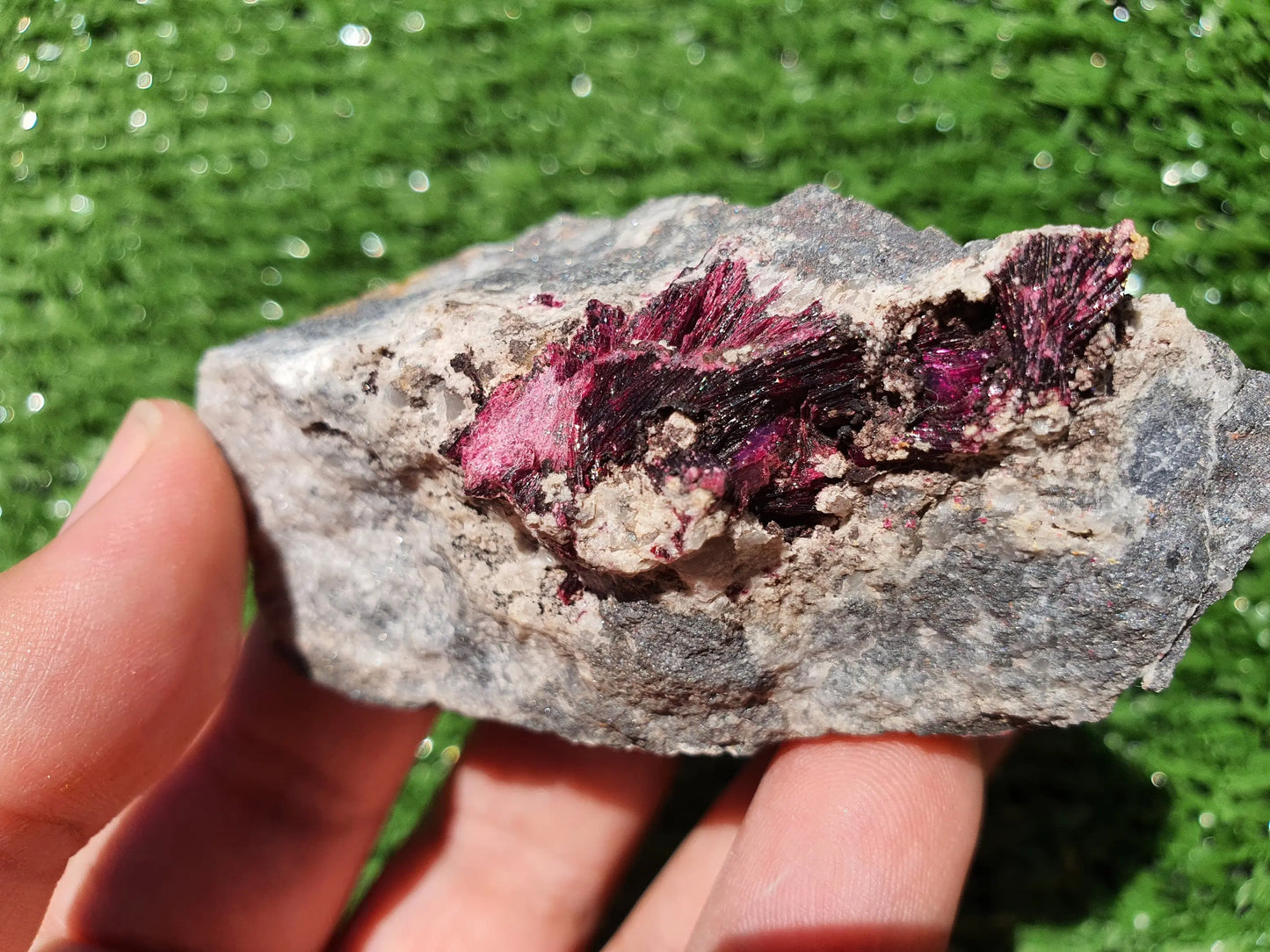 Stunning Piece of Pink Erythrite Crystal Cluster, Pink Erythrite Crystal - MeteoriteNwa.com