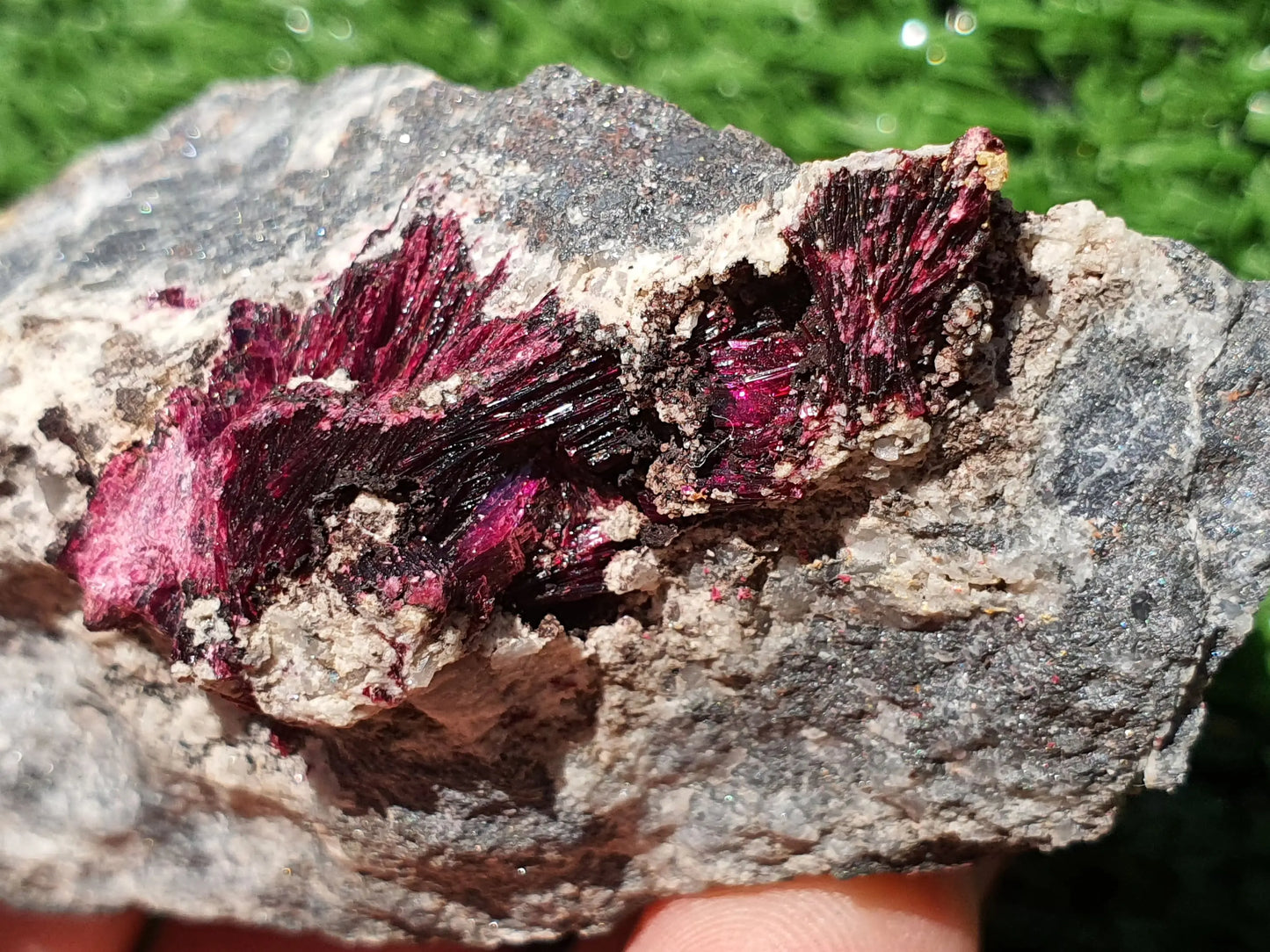 Stunning Piece of Pink Erythrite Crystal Cluster, Pink Erythrite Crystal - MeteoriteNwa.com