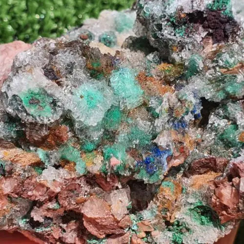 Stunning Rosasite Specimen Mibladen, Morocco Unique Color & Crystal Structure 1 - MeteoriteNwa.com