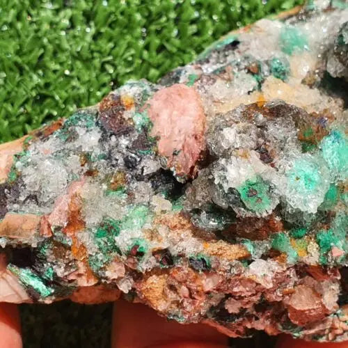 Stunning Rosasite Specimen Mibladen, Morocco Unique Color & Crystal Structure 1 - MeteoriteNwa.com