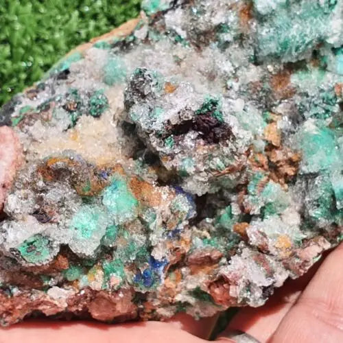 Stunning Rosasite Specimen Mibladen, Morocco Unique Color & Crystal Structure 1 - MeteoriteNwa.com
