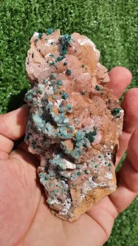 Stunning Rosasite Specimen Mibladen, Morocco Unique Color & Crystal Structure 2 - MeteoriteNwa.com