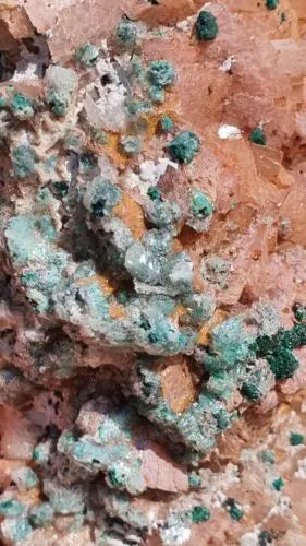 Stunning Rosasite Specimen Mibladen, Morocco Unique Color & Crystal Structure 2 - MeteoriteNwa.com