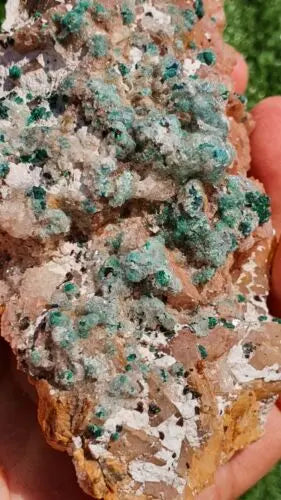 Stunning Rosasite Specimen Mibladen, Morocco Unique Color & Crystal Structure 2 - MeteoriteNwa.com