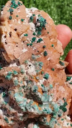 Stunning Rosasite Specimen Mibladen, Morocco Unique Color & Crystal Structure 2 - MeteoriteNwa.com