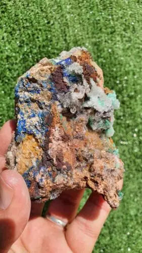 Stunning Rosasite Specimen Mibladen, Morocco Unique Color & Crystal Structure 3 - MeteoriteNwa.com