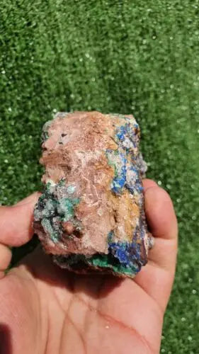 Stunning Rosasite Specimen Mibladen, Morocco Unique Color & Crystal Structure 3 - MeteoriteNwa.com
