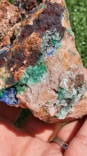 Stunning Rosasite Specimen Mibladen, Morocco Unique Color & Crystal Structure 3 - MeteoriteNwa.com