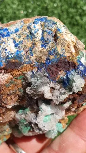 Stunning Rosasite Specimen Mibladen, Morocco Unique Color & Crystal Structure 3 - MeteoriteNwa.com