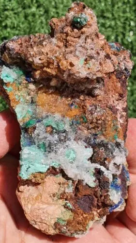 Stunning Rosasite Specimen Mibladen, Morocco Unique Color & Crystal Structure 3 - MeteoriteNwa.com