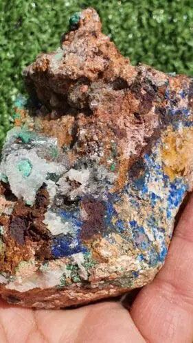 Stunning Rosasite Specimen Mibladen, Morocco Unique Color & Crystal Structure 3 - MeteoriteNwa.com