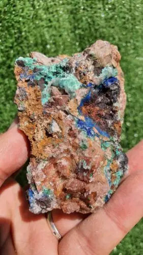 Stunning Rosasite Specimen Mibladen, Morocco Unique Color & Crystal Structure 4 - MeteoriteNwa.com