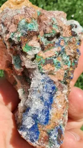 Stunning Rosasite Specimen Mibladen, Morocco Unique Color & Crystal Structure 4 - MeteoriteNwa.com