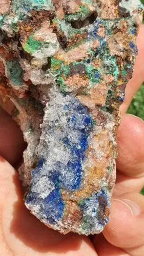 Stunning Rosasite Specimen Mibladen, Morocco Unique Color & Crystal Structure 4 - MeteoriteNwa.com