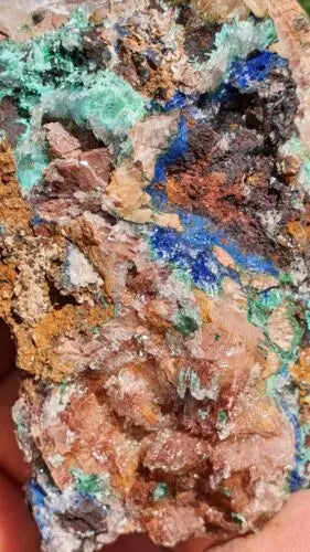 Stunning Rosasite Specimen Mibladen, Morocco Unique Color & Crystal Structure 4 - MeteoriteNwa.com