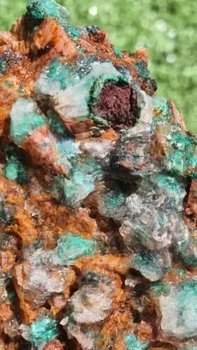 Stunning Rosasite Specimen Mibladen, Morocco Unique Color & Crystal Structure 5 - MeteoriteNwa.com